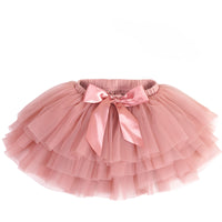 SHGILOO Multi-Layered Ballet Tulle Tutu Dresses for Little Girls Bean Paste Pink Tutu Dresses