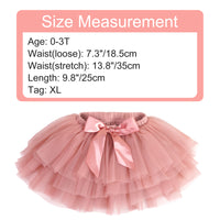 SHGILOO Multi-Layered Ballet Tulle Tutu Dresses for Little Girls Bean Paste Pink Tutu Dresses